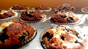 Ātrie melleņu mafini